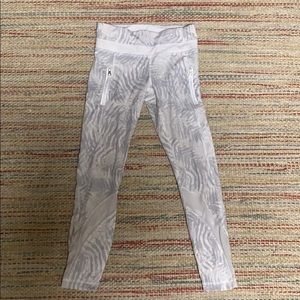 Lululemon White Pattern Leggings